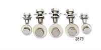 Hood hinge hardware kit, stainless; kit