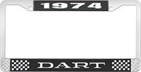 nummerplåtshållare 1974 dart - svart
