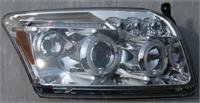 Set Koplampen passend voor Dodge Caliber 2006- - Chroom - incl. Angel-Eyes