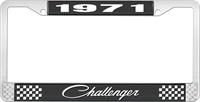 1971 CHALLENGER LICENSE PLATE FRAME - BLACK