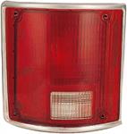 Tail Lamp Assembly, OEM Style, Red/Clear Lens, Black/Chrome Housing, Chevy, GMC, Driver Side