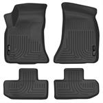 Floor Mats, WeatherBeater, Front/Second Seat, Rubberized/Thermoplastic, Black