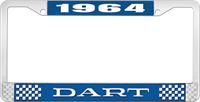 nummerplåtshållare 1964 dart - blå