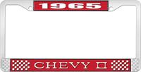 nummerplåtshållare, 1965 CHEVY II röd