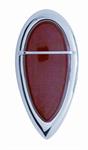 Taillight Assembly, LED, Red Lens, Chrome Housing, Ford, Each