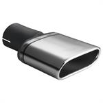 Exhaust Tail Pipe Single Carb Oval 167x60x200