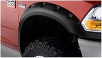 Fender Flares, Pocket Style, Front, Dura-Flex Thermoplastic, Black, 2.5 in. Flare Width, Dodge, Ram, Pair