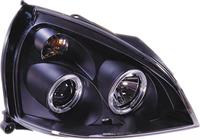 Headlamps Clear / Black with Angel Eyes