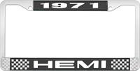 1971 HEMI LICENSE PLATE FRAME - BLACK
