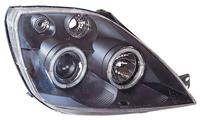 Headlamps Clear / Black with Angel Eyes