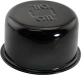 Oil Filler Breather Cap, Push-On Type, Gloss Black With Correct Logo