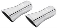 Exhaust Tips, Stainless Steel (Pypes) 2-1/2" (Clamp on)
