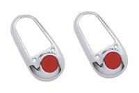 Taillight Bezels, Chrome,49-50