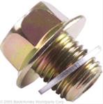 Oil Pan Drain Plug, 14mm x 1.50 Thread Size, for use on Acura®, Honda®, Mazda, Mitsubishi, Volkswagen,