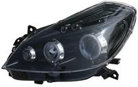 Set Koplampen passend voor Renault Clio III 2005-2007 - Zwart - incl. Angel-Eyes