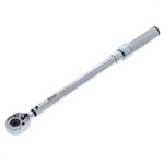 Torque Wrenches, Click Style, 20-150 ft.-lbs., 1/2" Drive, Steel, Chrome