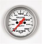 vattentempmätare, 52mm, 100-260 °F, elektrisk