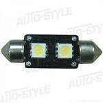 Festoon Lamp 2Q SMD Xenon-Optiek 10x37mm 12V, per stuk, met CAN-bus ondersteuning