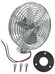 Electric Fan/ 6/ Chrome/ 12v/