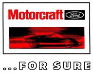 Dekal "Motorcraft For Sure"