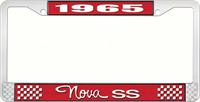 nummerplåtshållare, 1965 NOVA SS STYLE 3 röd