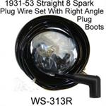 1931-53 Straight 8 Spark Plug Wire Set with Plug End Boots