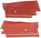 1967 IMPALA / SS 2 DOOR COUPE RED NON-ASSEMBLED REAR PANELS