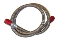 D-3 (48 IN) STAINLESS STEEL BRAIDED HOSE ( RED )