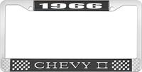 1966 CHEVY II LICENSE PLATE FRAME BLACK
