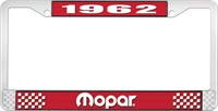 nummerplåtshållare 1962 mopar - röd