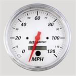 Speedometer 127mm 0-120mph Arctic White Electronic