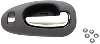 interior door handle chrome lever, black housing