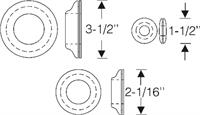 Grommets, side mount 6pc set