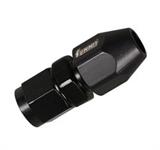 Fitting, Hose End, Tube Adapter, Straight, AN6 Hose to 3/8" Tubing, black