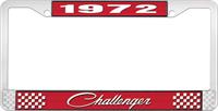 1972 CHALLENGER LICENSE PLATE FRAME - RED