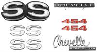 Emblem Kit, 1970 Chevelle Super Sport (SS) 454