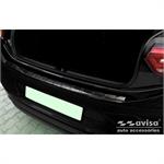 Black Stainless Steel Rear bumper protector suitable for Volkswagen ID.3 2020- 'Ribs'
