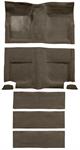 1965-68 Mustang Fastback Passenger Area Loop  Carpet with Fold Downs - Parchment
