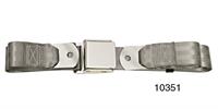 Seat belt, one personset, rear, gray