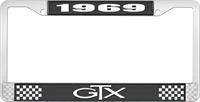 1969 GTX LICENSE PLATE FRAME - BLACK