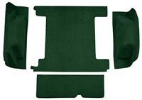 bagagematta med 2st bensintankar & baklämslås Cargo Area - Loop Carpet Kit - Dark Green