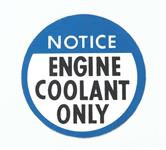 Eng Coolant Only Decal,78-82