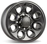 Wheel, Katla, Aluminum, Satin Black, 17" x 8.5", 8 x 6.5" Bolt Circle, 5.80" Backspace