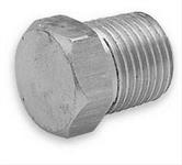 Fitting, Pipe Plug, 1/4 in. NPT Male Threads, Hex Head, Brass, Natural, Each