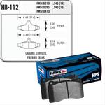 brake pads, rear, HPS