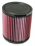 Air Filter Element, Powersports, Round, Clamp-On, Cotton Gauze, Oiled