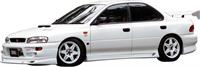 Chargespeed Sideskirts passend voor Subaru Impreza GC8 Type2