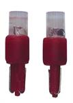 T-5 LED Instrument Lampen 12V Rood, set à 2 stuks