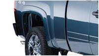 Fender Flares, OE Style, Rear, Dura-Flex Thermoplastic, Black, 0.750 in. Flare Width, Chevy, Pair
