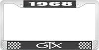 1968 GTX LICENSE PLATE FRAME - BLACK